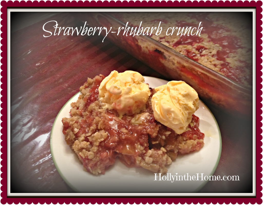strawberry-rhubarb crunch
